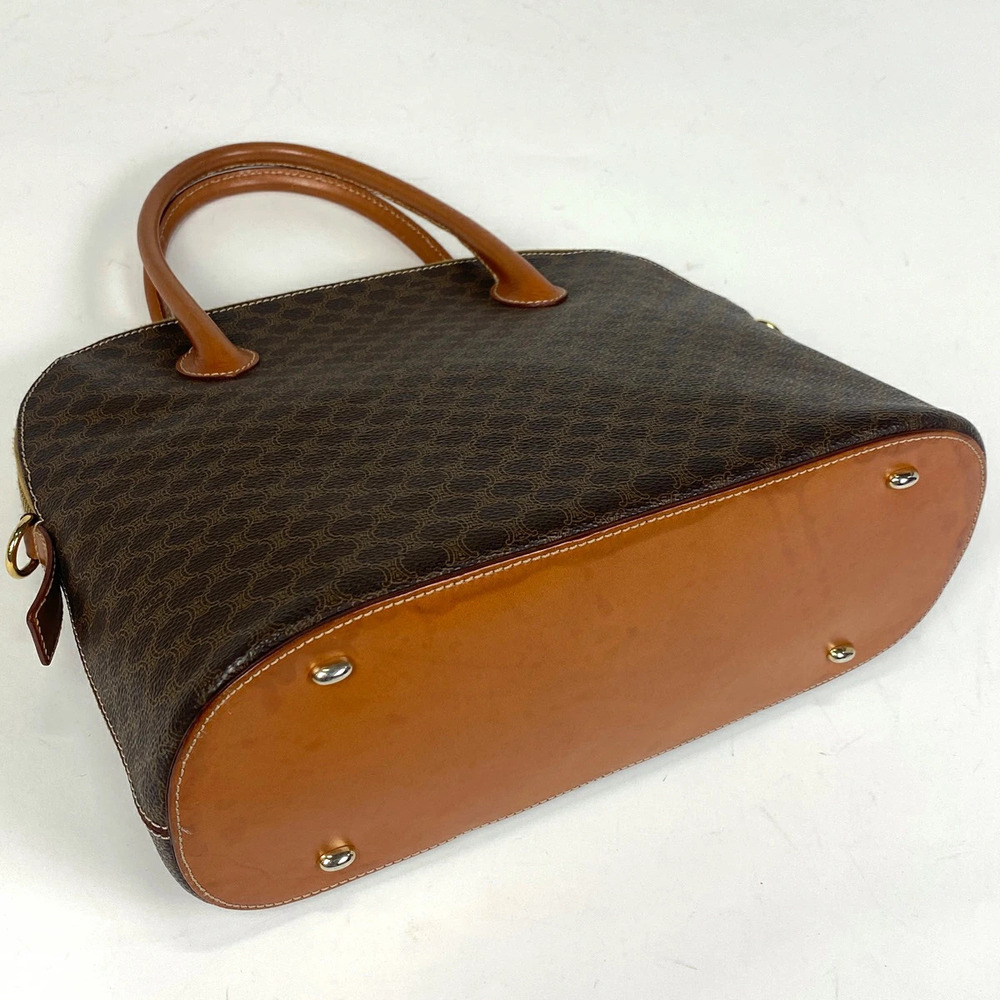 Celine Macadam Handbag Shoulder Bag Canvas Brown - Picture 2 of 7